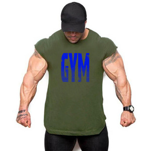 Chaleco de gimnasio Atlético personalizado para hombre, camiseta de entrenamiento informal de talla grande con estampado sólido de poliéster transpirable para culturismo - Product Image 3