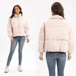 Ropa de abrigo personalizada ligera, chaquetas para mujer, ropa de invierno, chaqueta acolchada para mujer, chaqueta transpirable con cuello vuelto para mujer - Product Image 3