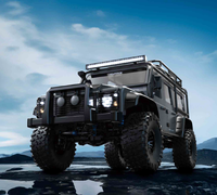 MJX H8H 1/8 4WD RC Rock Crawler avec moteur 775, télécommande 2 vitesses, blocage de différentiel, essieux portiques, éclairage LED, camion tout-terrain, noir, RTR
