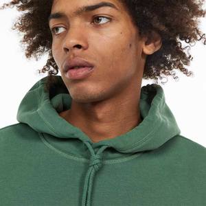 Pull à capuche kangourou blanc sans ficelle surdimensionné épais à capuche conception personnalisée marque coton rue hommes sweats à capuche - Product Image 5