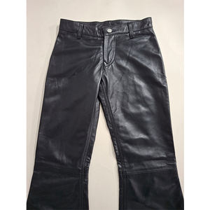 Pantalons en cuir polyvalents pour hommes Pantalons en cuir taille haute de couleur unie pour hommes - Product Image 6