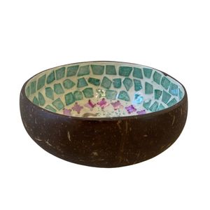 Bol en noix de coco thaïlandais incrusté de nacre poli, idéal pour les souvenirs, directement de l'usine, prix de gros compétitif - Product Image 2