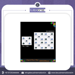 Carreaux de sol série 3D taille 30x30 cm prix d'usine direct en différentes couleurs en vente en gros à partir de carreaux de porcelaine indiens - Product Image 6