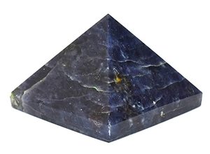 Iolite Pierres Précieuses Pyramide Sculpté Cristal Naturel Pierre Semi-Précieuse Décor À La Maison Feng Shui Style Orgonite Orgone Motif Pierre De Soleil - Product Image 2
