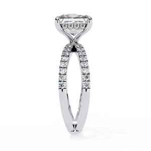 Bague en or rose certifié IGI pour femmes plaquée or 14 carats pour les collections de mariée et les commandes de bijoux personnalisés en vente! - Product Image 5