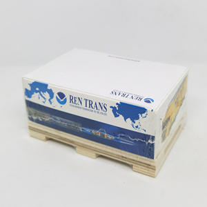 Sac en papier de luxe écologique imprimé sur 4 côtés avec logo personnalisé, base en palette de bois miniature, couleurs personnalisées, expédition offset - Product Image 4