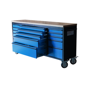 Hyxion nhà để xe bàn làm việc với bánh xe 15 ngăn kéo với SS treo tấm tủ công cụ - Product Image 2