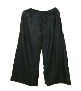 Plain Dye Rayon Palazzo Pant Boho Hippie Cintura elástica Tamaño libre Pantalón Verano Pantalón de pierna ancha para mujer 2017. - Product Image 1