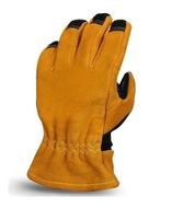Guantes de Bombero Estructurales de Cuero Dividido Certificados, 8MIL de Grosor, 10 Pulgadas, Resistentes a Desgarros, Antiestáticos, Sin Silicona, de Seguridad