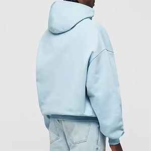 Sudadera con capucha de venta directa de fábrica con etiqueta privada de alta calidad, fabricación de Pakistán, logotipo bordado personalizado, Sudadera con capucha cuadrada transpirable - Product Image 3