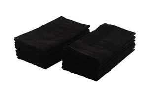 100% ensemble de serviettes en satin de coton à séchage rapide serviette en lin solide blanc tissé pour la maison hôtels restaurants utilisation durable de la cuisine - Product Image 3