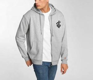 Tendance 2024 - Style Premium - Sweat à capuche long personnalisé OEM avec poche zippée - Hommes - Fleece tricoté - Surdimensionné - Brodé - Grande taille - 100% coton - Product Image 1