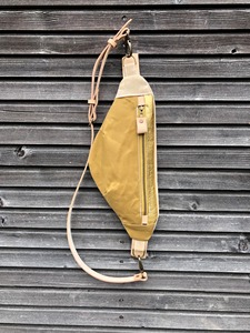 Leather Canvas Chest <b>Bag</b> Outdoor <b>Work</b> Crossbody Sling <b>Bag</b> Travel <b>Men</b> Women Daily Utility Zipper Closure Fashion Design CSB-0030 - Product Image 5