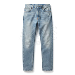 Jean slim moderne décontracté pour homme, tissu extensible léger, confortable, cinq poches, vêtement de mode durable pour le quotidien - Product Image 2