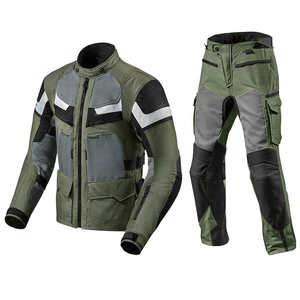 Traje de viaje de motocicleta para hombres Equipo de equitación de protección Adventure Biker Outfit Pantalones a prueba de viento chaqueta de motocicleta - Product Image 1