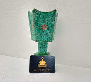 Brûleur d'encens avec logo personnalisé Mosaïque verte mubkhakar & Bakhoor Brûleur de parfum décoratif vert turquoise au meilleur prix - Product Image 1