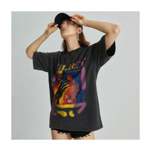 Amriss Acid Washed T-shirts Logo personnalisé Vintage Unisex Wear Global Trend Alert-Bangladesh Trust Tshirts Plus Size Feature - Product Image 6