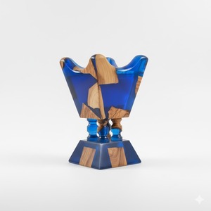 เครื่องเผาธูปทำจากไม้ทำด้วยมือสำหรับตกแต่งบ้านและห้องนั่งเล่น - Product Image 1