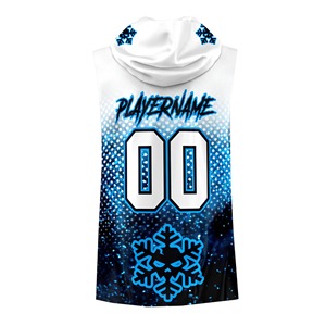 Juventud Compresión 7v7 Jersey Sublimado Sin mangas Con capucha 7on7 Uniformes de fútbol Jersey - Product Image 3