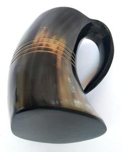 Taza para beber auténtica de cuerno de buey de búfalo pulido 100%, la mejor calidad, Vikingo, náutico, diseño único de animales indios, artesanías naturales - Product Image 5