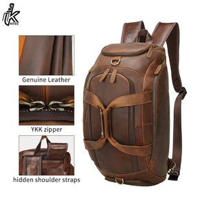 Sac de voyage week-end multifonction en cuir de vachette pleine fleur, nouveau design, pour hommes - Product Image 6