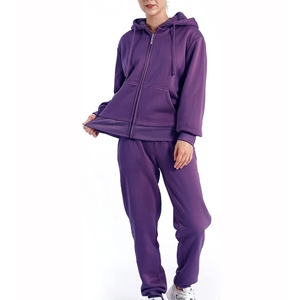 Custom Design Winter Hooded Solid Soft Comfortable Eco-Friendly Lightweight Breathable Streetwear Women's <b>Tracksuit</b> Custom Color - Product Image 5