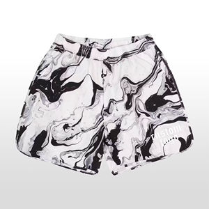 New Custom 5 Inch Digital Printing Worsted Solid Eco-Friendly Breathable All <b>Over</b> Print Polyester Above <b>Knee</b> <b>Shorts</b> - Product Image 1