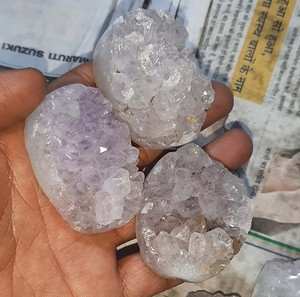 Forme de mélange multi-druzy/géode de pierres précieuses en vrac de haute qualité pour articles décoratifs pierres précieuses naturelles certifiées par IGI - Product Image 5