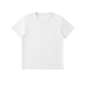 เสื้อยืดเด็กแขนสั้นผ้าฝ้าย 100% หนานุ่ม พิมพ์โลโก้ได้ตามต้องการ สีพื้น วินเทจ สวมใส่สบาย - Product Image 1