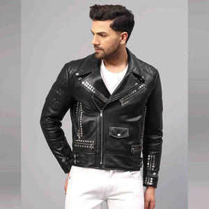 Vestes en cuir pour hommes de qualité supérieure, veste en cuir de moto, veste en cuir décontractée pour homme, manteaux en cuir pour hommes, vestes pour hommes - Product Image 1