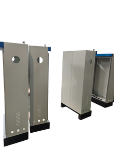 Gabinete de panel eléctrico montado en la pared de grado industrial con cubierta azul para integración y seguridad del sistema de control - Product Image 6