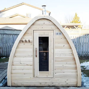 Cedar bán tròn phòng tắm hơi thùng gỗ phòng tắm hơi - Product Image 5