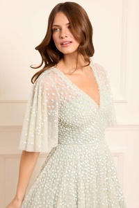 Vestido de fiesta minivestidos de moda A-Line Popular con el diseño transpirable antiestático con cuello en V - Product Image 5