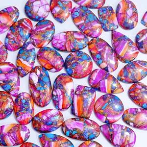 AAA + alta calidad Natural Rosa espinoso ostra turquesa piedra preciosa suelta cabujón mezcla suelta forma piedra preciosa para la fabricación de joyas - Product Image 1