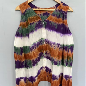 Cravate à col en V pour femme grande taille en coton indien fait main style indien cadeau de mariée personnalisé pour femme cadeau de mariée personnalisé pour femme - Product Image 1