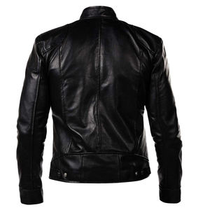 Chaqueta de motorista para hombre y mujer, chaquetas informales inteligentes de cuero para invierno - Product Image 4