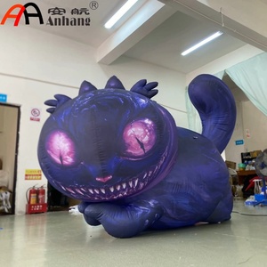 Chat du Cheshire gonflable, décoration de festival de chat de dessin animé d'<span class=keywords><strong>Alice</strong></span> <span class=keywords><strong>au</strong></span> <span class=keywords><strong>pays</strong></span> <span class=keywords><strong>des</strong></span> <span class=keywords><strong>merveilles</strong></span> pour carnaval, exposition, activité thématique ou fête - Product Image 1