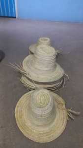 Sombrero de Paja Marroquí Hecho a Mano, Ala Ancha, Sombrero de Sol de Palma Natural, Sombrero Tradicional Bereber de Pescador y Campesino, Venta al por Mayor, OEM, Sombrero de Playa - Product Image 5