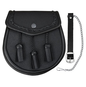 Meilleur cuir Scottish Highland Sporran Highland White Rabit Sporran avec Thistle BadgeHighland Piper Drummer Sporran made - Product Image 6