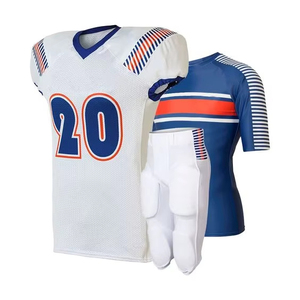 Conjunto de uniforme de fútbol americano personalizado de alta calidad para adultos pantalones cortos transpirables de talla grande XL con diseño de sublimación - Product Image 4