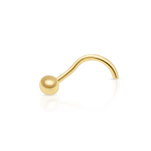 9K Solid Gold Nose Studs (Available 10K, 14K, 18K) Women and <b>Kids</b> Made in Spain - Product Image 1