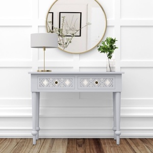 Table en bois massif de teck de style campagnard français sur mesure de haute qualité - Product Image 1