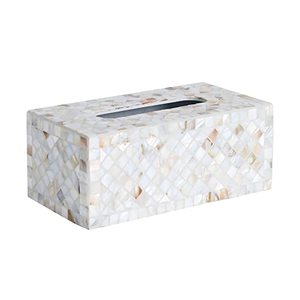 Mère de perle serviette boîte grande vente serviette porte-mouchoirs boîte maison dîner fête décoration serviette étui porte-mouchoirs boîte utiliser - Product Image 1