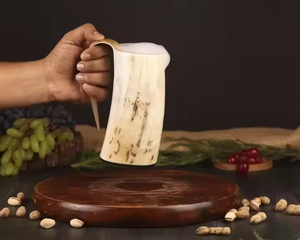 แก้วดื่มฮอร์นทนทานทันสมัยและเป็นมิตรกับสิ่งแวดล้อมทำจากงานฝีมือเสี้ยว - Product Image 5