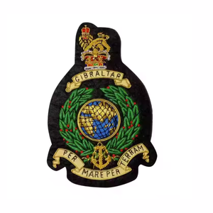 Insignias de chaqueta bordadas a mano personalizadas de la mejor calidad, insignias de chaqueta hechas a mano uniformes, insignias de Metal de diseño personalizado - Product Image 4