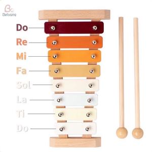 <span class=keywords><strong>Xylophone</strong></span> <span class=keywords><strong>en</strong></span> <span class=keywords><strong>bois</strong></span> pour bébés - Jouet de percussion à tons neutres inspiré de Montessori avec maillets, âges 6 mois à 3 ans - Product Image 5