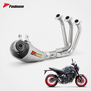 Sistema de Escape para Motocicleta de Fibra de Carbono, Precio de Fábrica Forsound, Sistema Completo para Yamaha <span class=keywords><strong>MT09</strong></span> FZ09 2014-2020 - Product Image 6