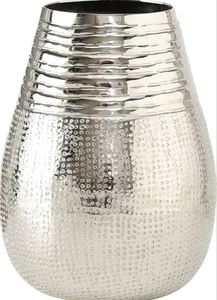 Vente en gros de vase à fleurs en aluminium avec finition en nickel martelé de riz fait à la main pour la maison et le jardin vase à fleurs décoratif - Product Image 4