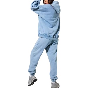Ensemble 2 pièces délavé à l'acide pour femme, style streetwear uni, respirant, MADE BY HS 2026 - Product Image 6