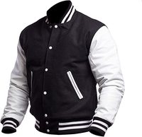 Blouson universitaire personnalisé brodé en laine non tissée de haute qualité, col montant, hiver, écologique, respirant, coupe-vent, fermeture avant